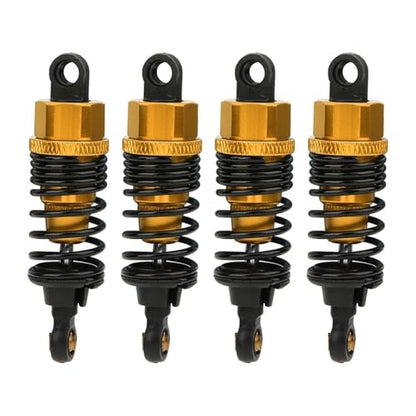 4pcs 68mm/98mm /108mm Aluminum Shocks Absorbers Damper for HSP for HPI 1/10 Scale RC Car On-Road Monster Truck Off Road Buggy(Golden 68mm) - color: Golden 68mm