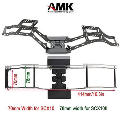 Carbon Fiber LCG Chassis Rails, Gen2 RC Frame Rails for 1/10 RC Rock Crawle, 72g Lightweight Thickened for 1/10 RC Rock Crawler Axial SCX10 I II Upgrade Parts (Only Gen2 Rails) - color: Gen2 Rails