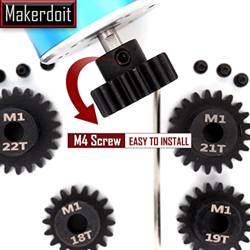 Mod 1 Pinion Gear 5mm 18T 19T 20T 21T 22T Mod1 M1 Pinion Gear 5mm Shaft - size: 18T 19T 20T 21T 22T