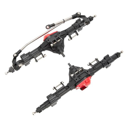 DKKY Portal Axles Kit for Axial SCX10 & SCX10 II 90046 90047 D90 D110 1/10 RC Crawler Upgrades Parts (Black) - color: Black