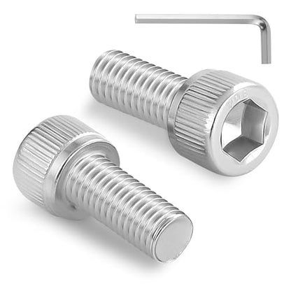 180pcs M4 x 12mm Hex Socket Head Cap Screws Bolts, 304 Stainless Steel 18-8, Allen Socket Drive,Bright Finish, Full Threads,with Hex Spanner - size: M4 x 12mm