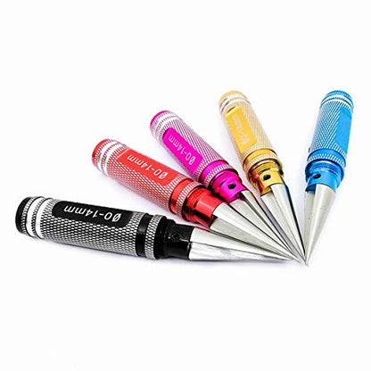 Replacement Part For Expanding Hole Opener Reamer 0-14mm Driver DIY Tool For RC Heli Car Model Body - (Color: Red) - color: Red