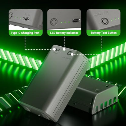 2 Pack Rechargeable Lithium Battery Pack | Compatible with Stealth Cam Trail Camera Deceptor, Fusion, Connect MAX and Flashback