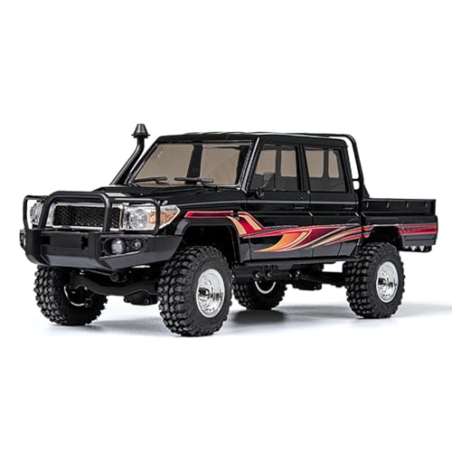 TOUCAN RC HOBBY 1/18 Remote Control Off Road Car UCX1801PRO 5G Servo 10A Brushless ESC 1212 Motor Quick Release Bodyshell RC Model - color: Black