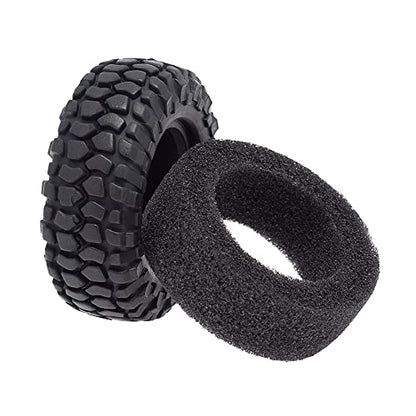 4PCS 48mm 1.0 Tires Tyre for 1/24 RC Crawler Car Axial SCX24 90081 AXI00002 Upgrade Parts