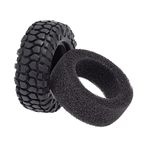 4PCS 48mm 1.0 Tires Tyre for 1/24 RC Crawler Car Axial SCX24 90081 AXI00002 Upgrade Parts