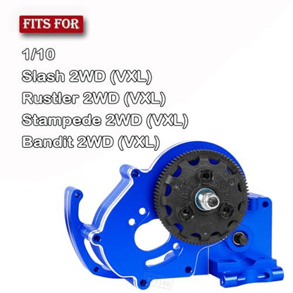 83T Spur Gear(48-Pitch) Transmission Gears Spur Gear with 21T/23T/25T Pinions Gear Upgrades Part for 1/10 Slash/Rustler/Stampede/Bandit 2wd VXL,Titanium - color: Titanium - (83t)