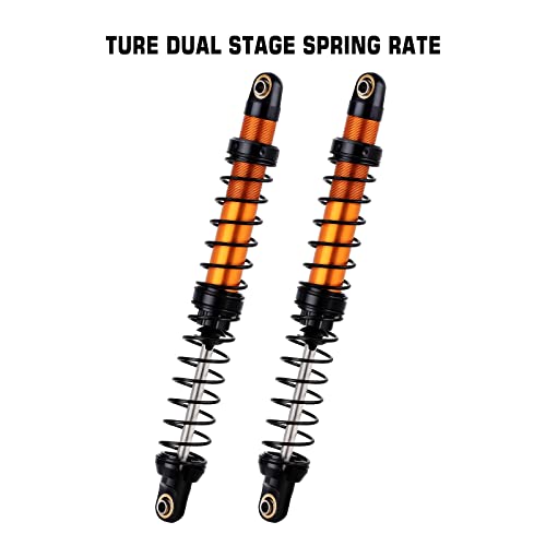 INJORA RC Shock Absorber 4pcs Damper for 1/10 RC Crawler Car Axial SCX10 90046 AXI03007 TRX4 TRX6 (120mm) - size: 120mm