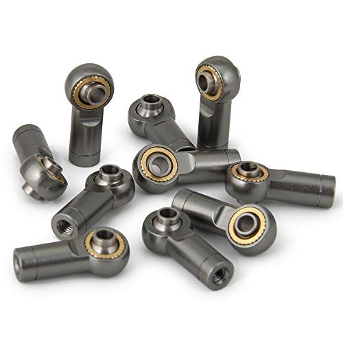 M3 Metal Tie Rod End Ball Joint Link Ball Head Holder, M3 Titanium | For 1/10 Axial SCX10 90046 90047 TRX4, RC Crawler Car, Parts - color: M3 Titanium