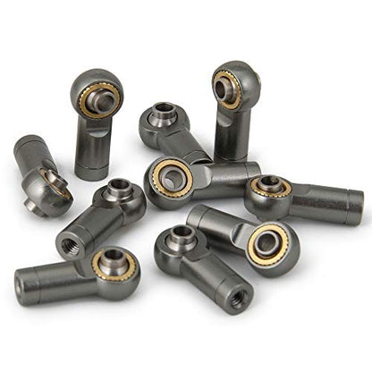 M3 Metal Tie Rod End Ball Joint Link Ball Head Holder, M3 Titanium | For 1/10 Axial SCX10 90046 90047 TRX4, RC Crawler Car, Parts - color: M3 Titanium