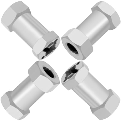 Alloy 12mm Wheel Hex Hub 15mm/20mm/25mm Offset Extension Drive Adapter Compatible with Axial SCX10 Wraith Gen7 Gen8 D90 Jeep Wrangler 1/10 RC Crawler (25mm) - size: 25mm