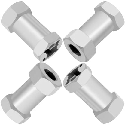 Alloy 12mm Wheel Hex Hub 15mm/20mm/25mm Offset Extension Drive Adapter Compatible with Axial SCX10 Wraith Gen7 Gen8 D90 Jeep Wrangler 1/10 RC Crawler (25mm) - size: 25mm