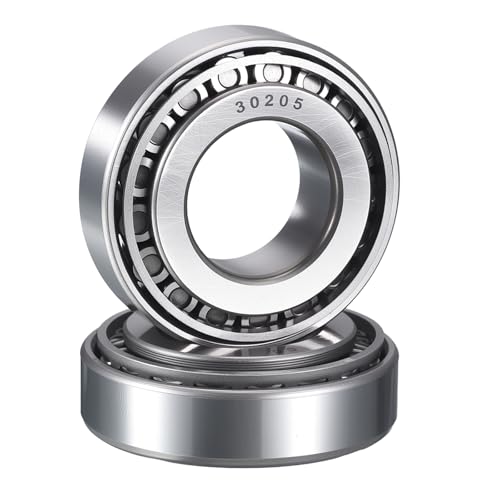 2 Pack 30205 Tapered Roller Bearing Cone and Cup Set | 25mm Bore 52mm OD 16.5mm Cup Width, Chrome Steel Wheel Bearings, ABEC-3 - size: 30205