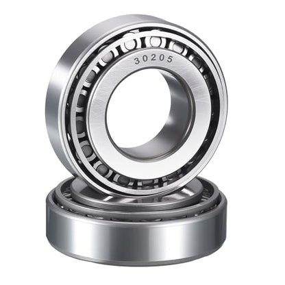 2 Pack 30205 Tapered Roller Bearing Cone and Cup Set | 25mm Bore 52mm OD 16.5mm Cup Width, Chrome Steel Wheel Bearings, ABEC-3 - size: 30205