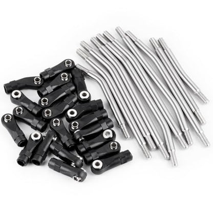 RCLIONS High Clearance Suspension Links Linkage for Redcat Ascent Fusion | 1/10th RC Crawler Car Upgrade Parts,Made of Stainless Steel