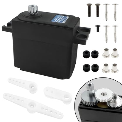Upgraded 14701B 21T 11KG Metal Gear Steering Servo Accessories Spare Parts for H14BM 14209 14210 JC14EP HP141 HP141S 1:14 Scale Brushless RC Cars Trucks Vehicle - color: 11kg