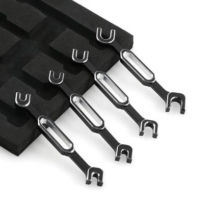 for Rc Car 4Pcs Wrench 3/3.2/3.5/3.7/4/5/5.5/6Mm Turnbuckle Nut Ball End Joint Remover Universal Tool Upgrade Parts RC Car Repair Kit - color: Black