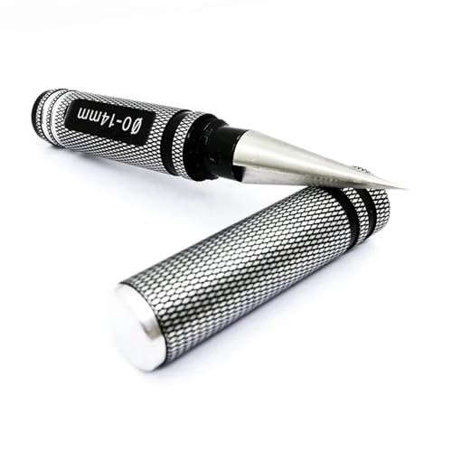 RC Car Disassembly Tool RC Car Shell Body Hole Opener 0-14mm Expanding Puncher Shell Reamer Drill Metal Steel Round Model DIY Tool for RC Car Body Model(Black) - size: Black