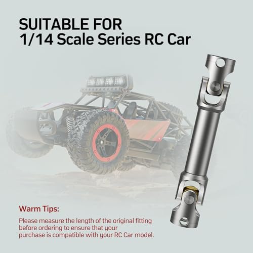55-67mm Metal CVD Drive Shaft 1Pcs Upgrade Fit 1/14 Tamiya RC Tractor Trailer Crawler - style: 55-67mm