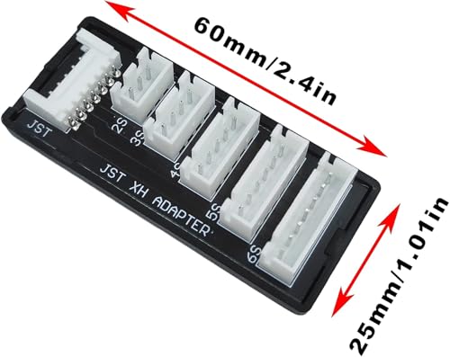 4Pack JST-XH Balance Board 2-6S Lipo Battery Charger Extend Expansion Board Adapter Converter for RC Car Truck Lipo Battery Charging