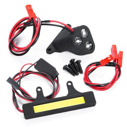 1Set RC Car LED Light Kit, RC Front & Rear LED Lights Kits Headlight Taillight for 1/8 ARRMA Talion 6S Upgrade Parts