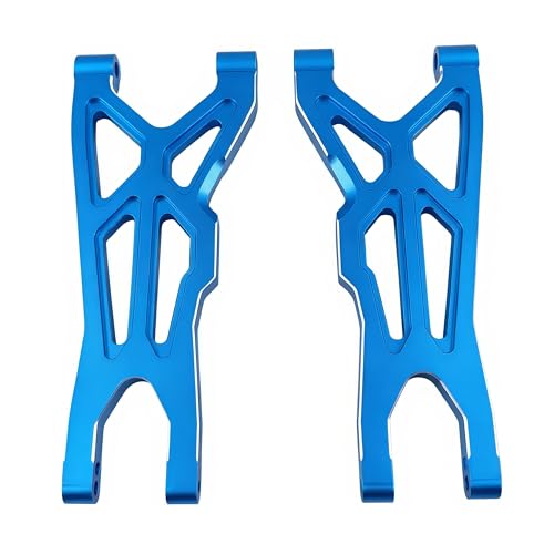 Front Rear Suspension Arm Set for ARRMA Typhon 3S BLX Big Rock 3S (Blue) | 6061-T6 Aluminum,CNC Machined,Heavy Duty,Direct Replacement,Improved Stability,AR330543,AR330540 - color: Blue