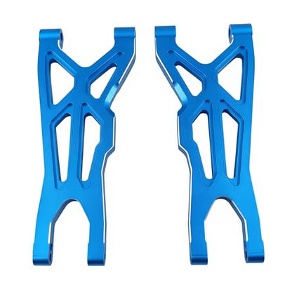 Front Rear Suspension Arm Set for ARRMA Typhon 3S BLX Big Rock 3S (Blue) | 6061-T6 Aluminum,CNC Machined,Heavy Duty,Direct Replacement,Improved Stability,AR330543,AR330540 - color: Blue