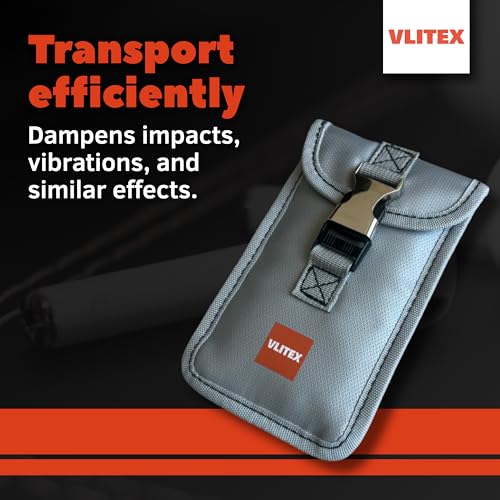 VLITEX Battery Storage Pouch | Engineered in Germany | Fireproof Layers | Safeguard Smartphones, Powerbanks, Lithium Batteries, Electronic Devices, etc. | Small Lipo Safe Bag