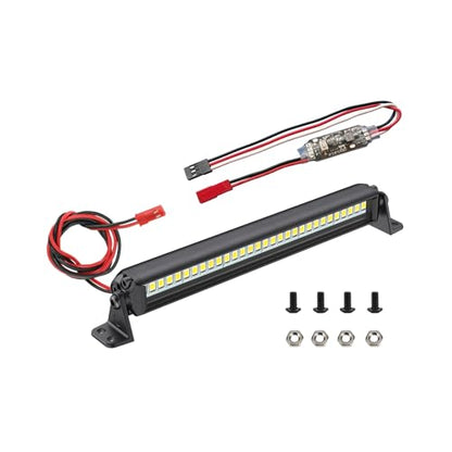 RC Light Bar 30 LED 5.3 Inch Aluminum RC Lights RC Crawler Accessories for Axial SCX10 Traxxas TRX4 TRX6 Arrma Senton Redcat GEN7 1/8 1/10 Scale Rock Crawler Truck RC Car Roof Light Kit