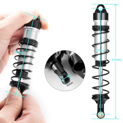 RC Car Shock Absorbers, Front And Rear Shocks Set Adjustable Shocks Compatible with 1/8 Arrma Typhoon 6S Redcat FS/ZD Racing Buggy Truggy Replacement Parts (Rear) - style: Rear