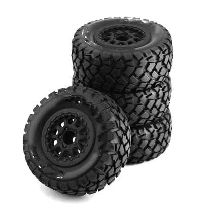 Compatible with Traxxas for Slash for HuanQi 10sc for HPI for HSP RC Car 4pcs 108mm 1/10 Short Course Truck Tire Wheel Tyre 12mm Hex RC Assortment