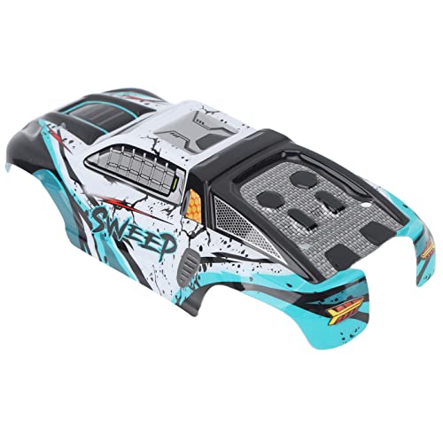 SIXRUN RC Car Body Shell PVC Spare Parts High Impact Car Body Shell Frame for SCY 16101PRO 1/16 RC Cars Car Toy Body Shell Remote (Cyan) - color: Cyan