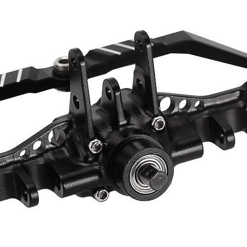 INJORA Front Axle - +4mm Extended CNC Aluminum Axle for TRX4M Upgrade 1/18 RC Crawler Car - size: Front
