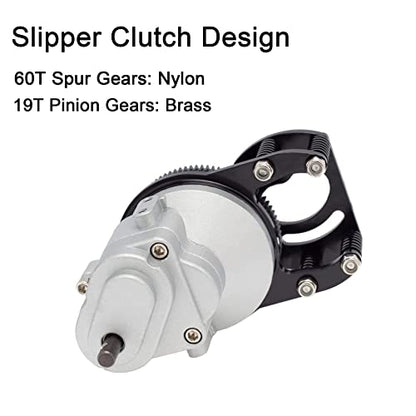 Metal D90 Single Speed Transmission Gearbox with Clockable Motor for 1/10 RC Crawler RC4WD Gelande II FJ40 G2 D110 DefenderTF2 (Single Speed Transmission) - color: Single Speed Transmission