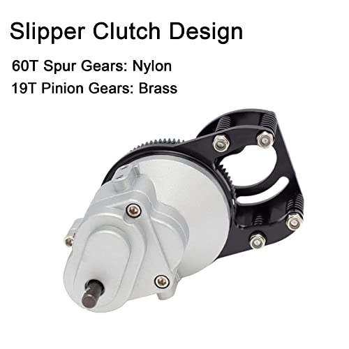 Metal D90 Single Speed Transmission Gearbox with Clockable Motor for 1/10 RC Crawler RC4WD Gelande II FJ40 G2 D110 DefenderTF2 - color: Single Speed Transmission