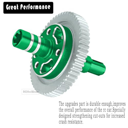 0.8 Mod 58T Slipper Clutch Upgrades Part for 1/10 Big Rock/Granite/Senton/Vorteks 3S BLX,Kraton/Outcast 4S BLX,1/8 Typhon 3S BLX,Metal RC 0.8 Mod 58T Spur Gear w/Slipper Shaft,Green