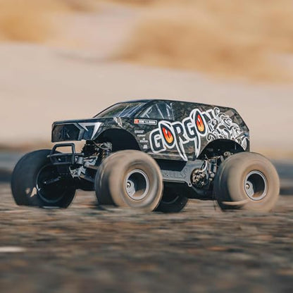 ARRMA Gorgon 2 Wheel Drive MT 1/10 Truck Ready-to-Assemble Kit with Battery & Charger Included, Gunmetal, ARA3230SKT1