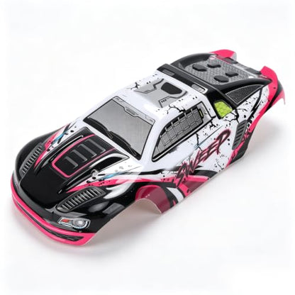 RC Car Shell Body Cover, Anti Scratch RC Car Vehicle Truck Body Shell Spare Parts for 1/16 Scale SCY 16101PRO Off Road Accessories Remote Control Shell Cover Replacement(red) - color: Red