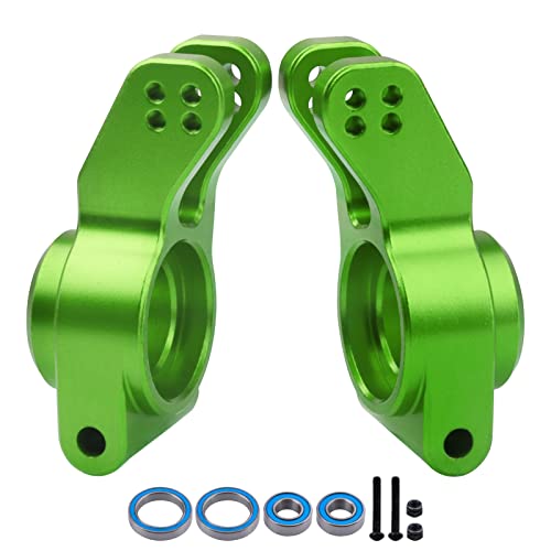 Aluminum Rear Hubs Stub Axle Carriers Knuckles for 1/8 ARRMA Typhon Talion 6S, 1/7 Infraction Limitless Mojave 6S BLX Upgrades, Replaces AR330193 (Green)
