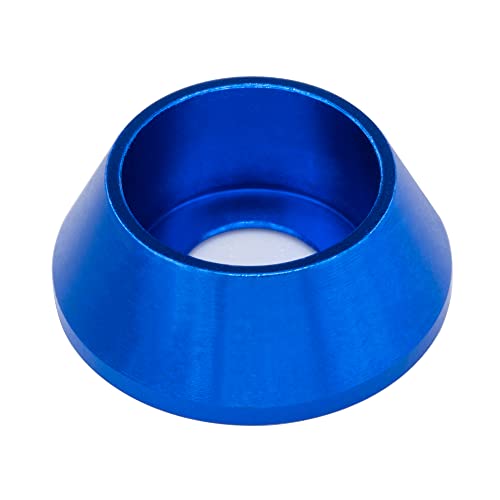 [60PCS] M5 Cone Cup Counterbore Washers, Anodized Aluminum Alloy, Head Washers Gaskets Cup Shim for Screw RC/FPV/PC/Drone/Mechanical Accessories Model Parts, Blue Color - color: Blue, size: M5