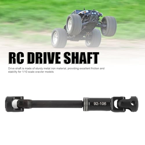RC Drive Shaft, Metal RC Car Crawler Drive Shaft with Screws for SCX10 1/10 Cars (92-106MM - size: 92-106MM