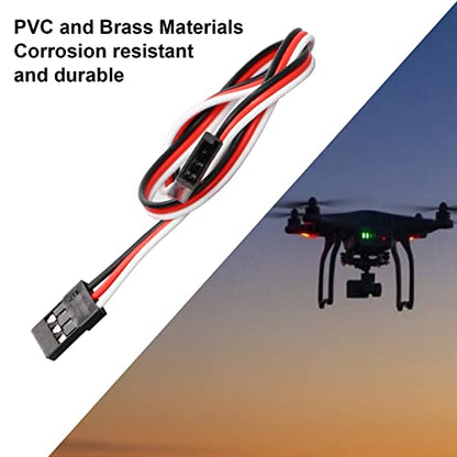 Servo Extension Cable 3 Pin Brass Core High Conductivity Flexible Durable Wire for RC Cars Drones Helicopters Aircraft 10PCS Set (300mm Male to Female) - size: 300mm male to female