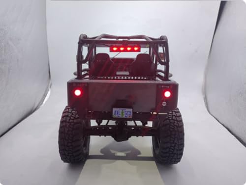 for Axial Scx10 Light Bar Kit,RC Car Top Light Headlights Lighting Taillight Kit for Axial 1/10 SCX10 III for Jeep CJ-7 RC Car Vehicle Lighting (1)