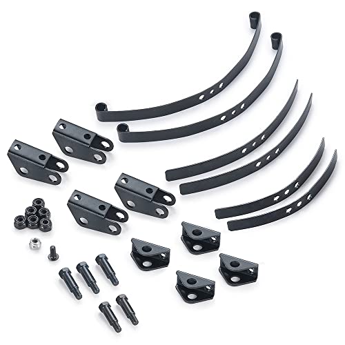 RC Car Steel Rear Leaf Springs Set HighLift Chassis for 1/14 Tamiya RC Tractor Truck Upgrade - color: Rear