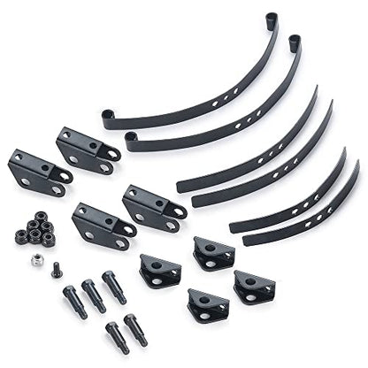 RC Car Steel Rear Leaf Springs Set HighLift Chassis for 1/14 Tamiya RC Tractor Truck Upgrade - color: Rear