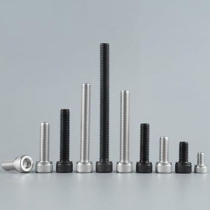 M3-0.5 x 40mm Bolt, 150PCS M3 Hex Socket Head Cap Screws Bolts, 304 Stainless Steel 18-8, Full Threads, with Hex Spanner - size: M3x40mm