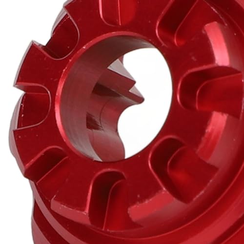 Metal Differential Case, Aluminum Alloy Upgrade Parts Accessories Front Rear Universal Diff Case with 4 Screws for 1/10 RC Car (Red) - color: Red