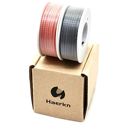 20 awg Silicone Electrical Wire Cable 2 Colors 23ft Each | 20 Gauge Hookup Wires kit Stranded Tinned Copper Wire Flexible and Soft for DIY - style: 20awg-2 Spool-23FT