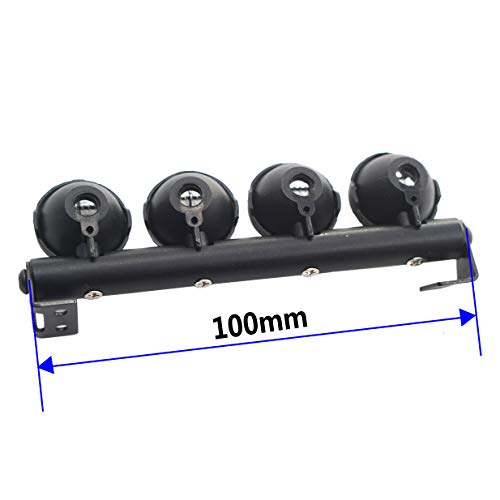 16LEDs RC Crawler Car LED Light Bar Roof Lamp Simulation Spotlight Kit 5-8.4V & RC 4Led LED Light Bar Headlight Metal Roof Lamp