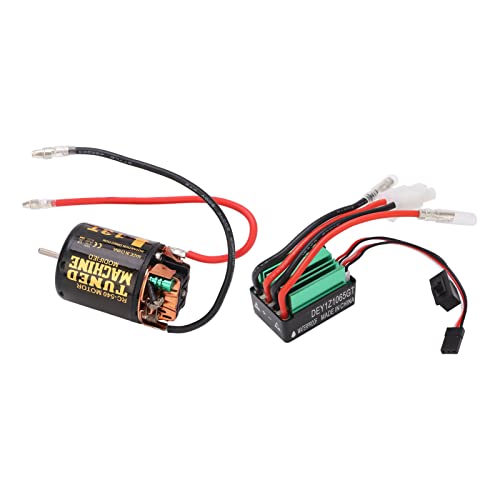 SUNGOOYUE Brushed Motor ESC Combo 540 Brushed Motor with 65A ESC Iron Copper Plastic 13T 7.2V to 7.4V for SCX10 90046 RC Car Upgrade